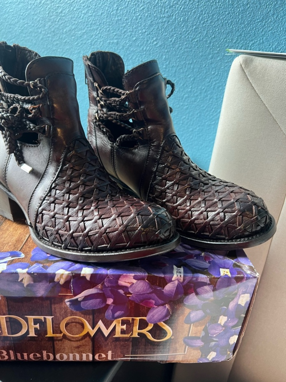 Wildflowers Braided Leather Slip-On Loafer - Brown🤎